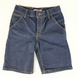 Levi's Dark Blue 6 Pocket Boys Carpenter Utility Denim Jean Shorts Size 10